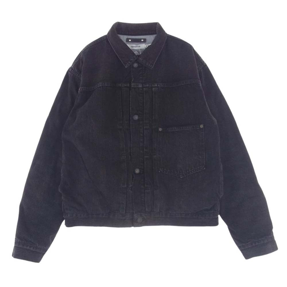 MINEDENIM マインデニム nonnative Trucker JKT TYPE-2 ナノユニバース トラッカー デニム ジャケット ブラック系 1【極上美品】【中古】