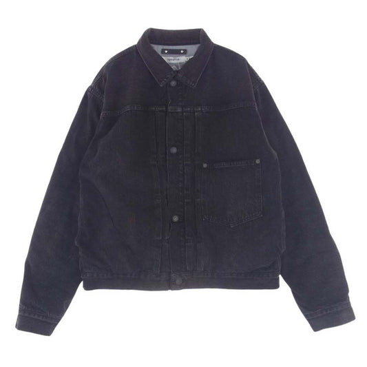 MINEDENIM マインデニム nonnative Trucker JKT TYPE-2 ナノユニバース トラッカー デニム ジャケット ブラック系 1【極上美品】【中古】