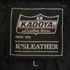 KADOYA カドヤ FPS-2 SFT シングルレザー ジャケット Lサイズ ブラック系 L【新古品】【未使用】【中古】