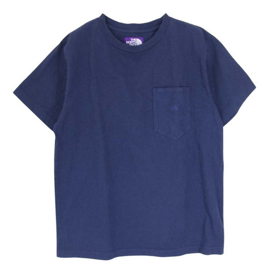 THE NORTH FACE ノースフェイス NT3753N PURPLELABEL 7oz H/S Pocket TEE Tシャツ ネイビー系 L【中古】