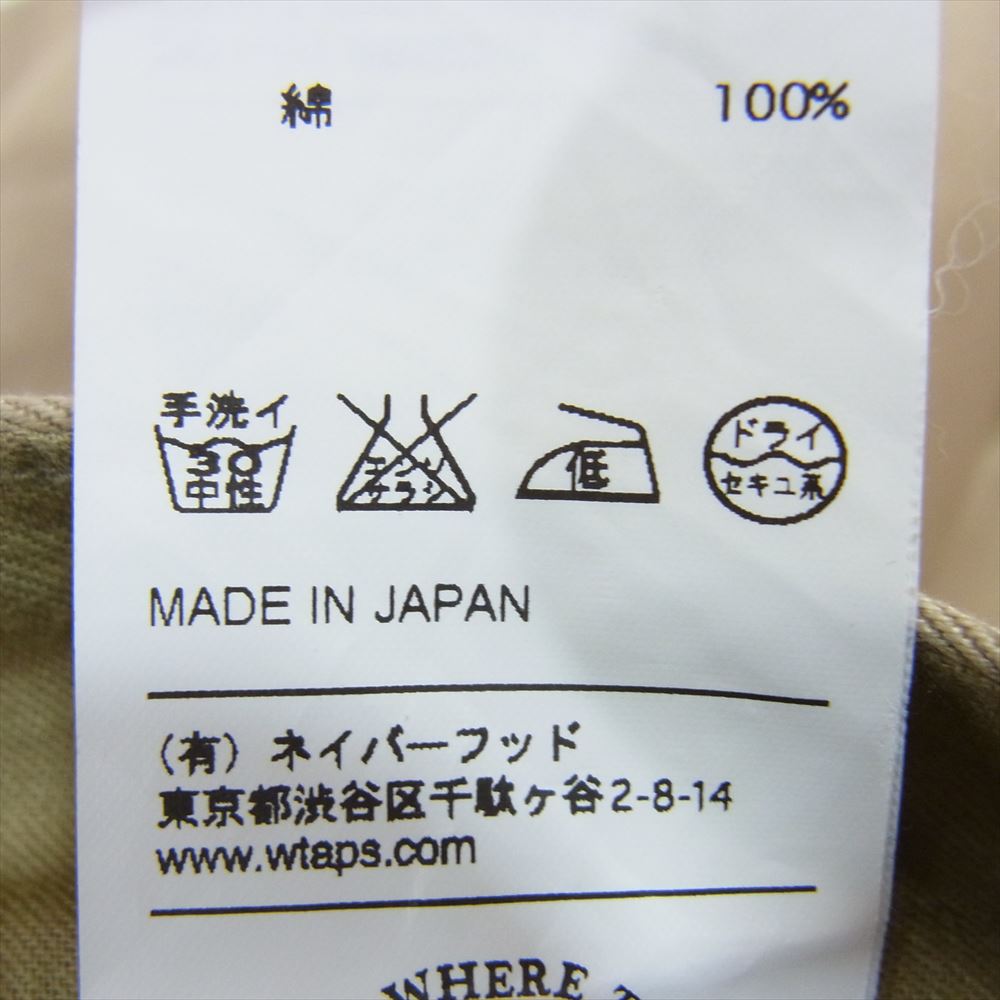 WTAPS ダブルタップス 152LTDT-PTM04 トラウザー チノ パンツ ベージュ系 L【中古】