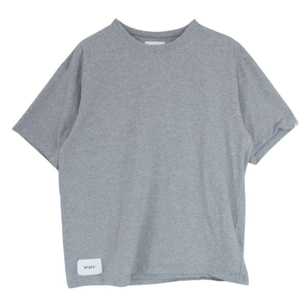 WTAPS ダブルタップス 21SS 211ATDT-CSM32 CRIBS SS TEE クリブス ショートスリーブ 裾 ピスネーム 半袖 Tシャツ グレー系 X03【中古】