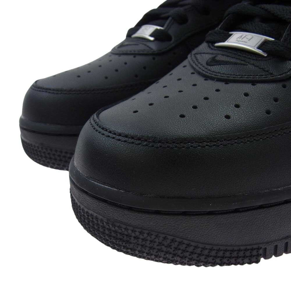 Supreme シュプリーム CU9225-001 Nike Air Force 1 Low Black ナイキ エアフォース1 ロー ブラック ローカット スニーカー ブラック系 28cm【新古品】【未使用】【中古】