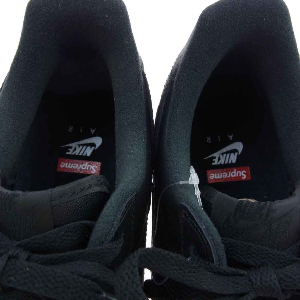 Supreme シュプリーム CU9225-001 Nike Air Force 1 Low Black ナイキ エアフォース1 ロー ブラック ローカット スニーカー ブラック系 28cm【新古品】【未使用】【中古】