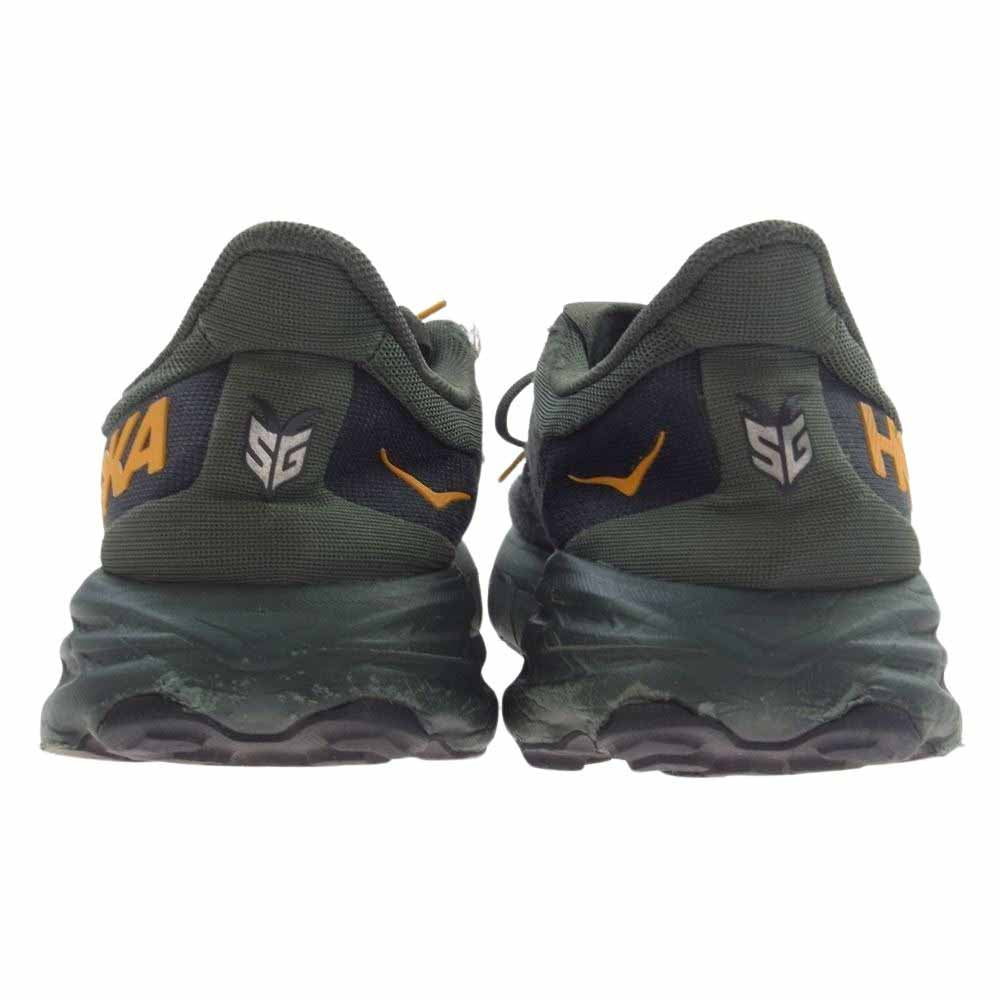 HOKA ONE ONE ホカ オネオネ 1123157 SPEEDGOAT 5 スピードゴート5 ローカット トレイル ランニング シューズ スニーカー カーキ系 26cm【中古】