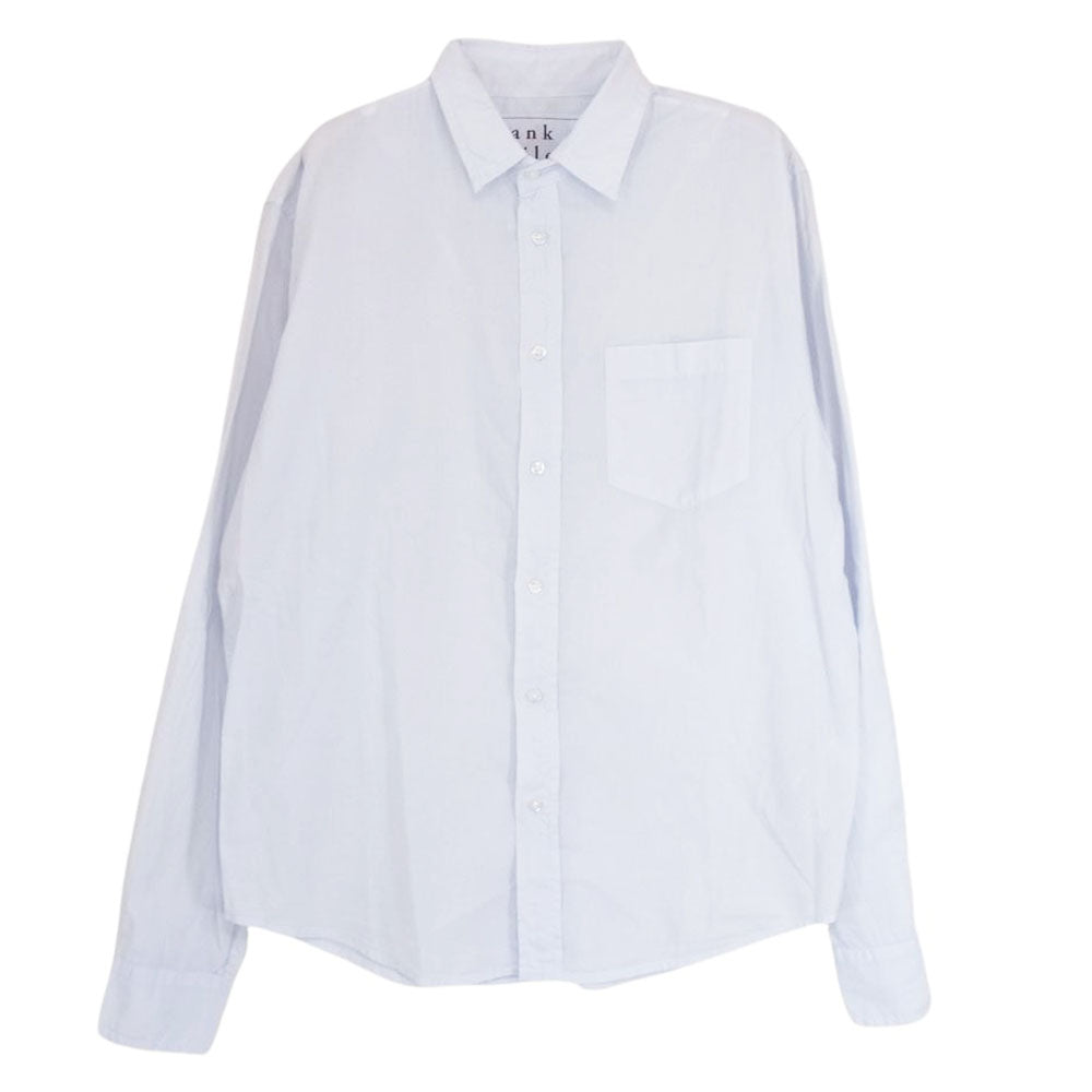 フランク＆アイリーン 9920700006 LUKE アメリカ製 コットン レギュラーカラー 長袖 シャツ スカイブルー ブルー系 XS【中古】