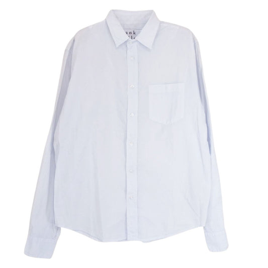 フランク＆アイリーン 9920700006 LUKE アメリカ製 コットン レギュラーカラー 長袖 シャツ スカイブルー ブルー系 XS【中古】