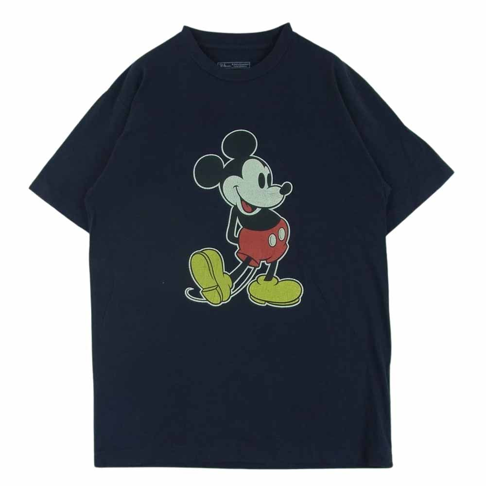 Ron Herman ロンハーマン 3020900218 DISNEY ディズニー 10周年記念 20SS MICKEY T-Shirt ミッキー プリント クルーネック 半袖 Tシャツ ダークネイビー系 S【中古】