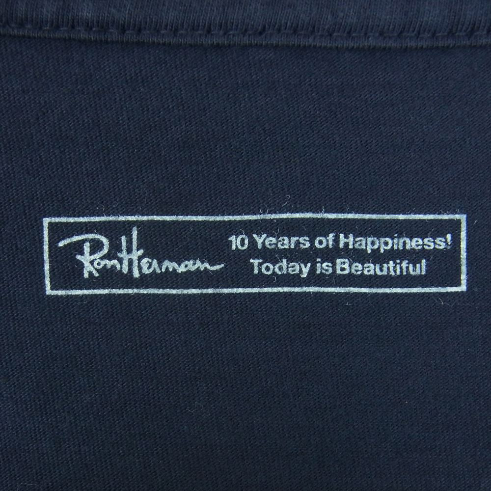 Ron Herman ロンハーマン 3020900218 DISNEY ディズニー 10周年記念 20SS MICKEY T-Shirt ミッキー プリント クルーネック 半袖 Tシャツ ダークネイビー系 S【中古】