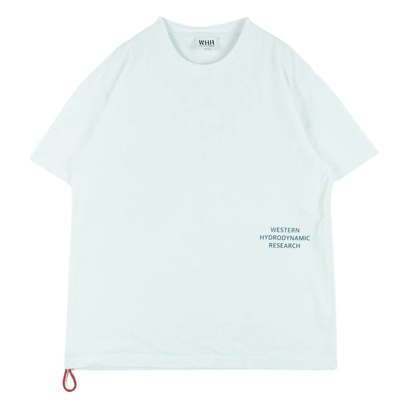 ウエスタンハイドロダイナミックリサーチ MWHR23S8021 Reversed TEE バックプリント ロゴ 半袖 クルーネック Tシャツ ホワイト系 02【中古】