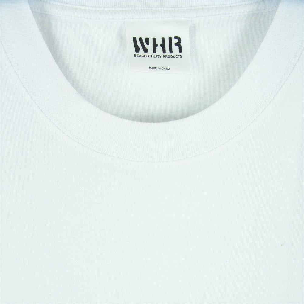 ウエスタンハイドロダイナミックリサーチ MWHR23S8021 Reversed TEE バックプリント ロゴ 半袖 クルーネック Tシャツ ホワイト系 02【中古】