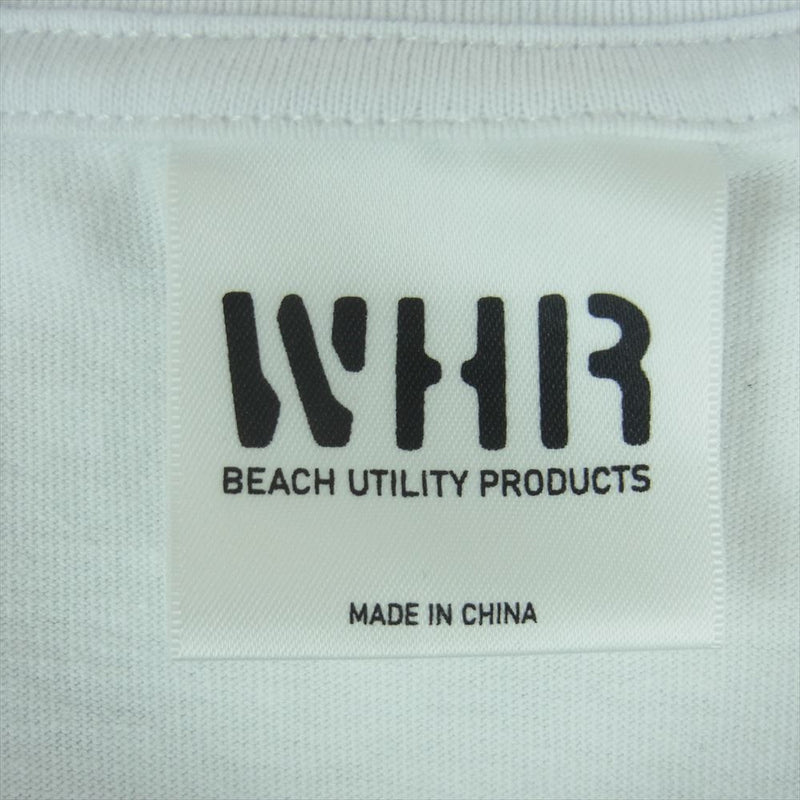 ウエスタンハイドロダイナミックリサーチ MWHR23S8021 Reversed TEE バックプリント ロゴ 半袖 クルーネック Tシャツ ホワイト系 02【中古】