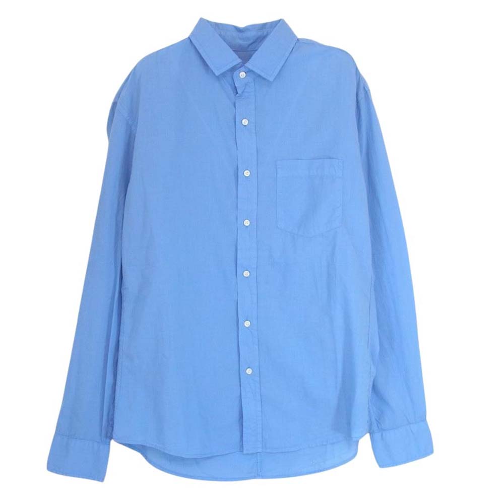 フランク＆アイリーン 3520700069 LUKE コットン ポプリン レギュラーカラー 長袖 シャツ ブルー ブルー系 XS【中古】