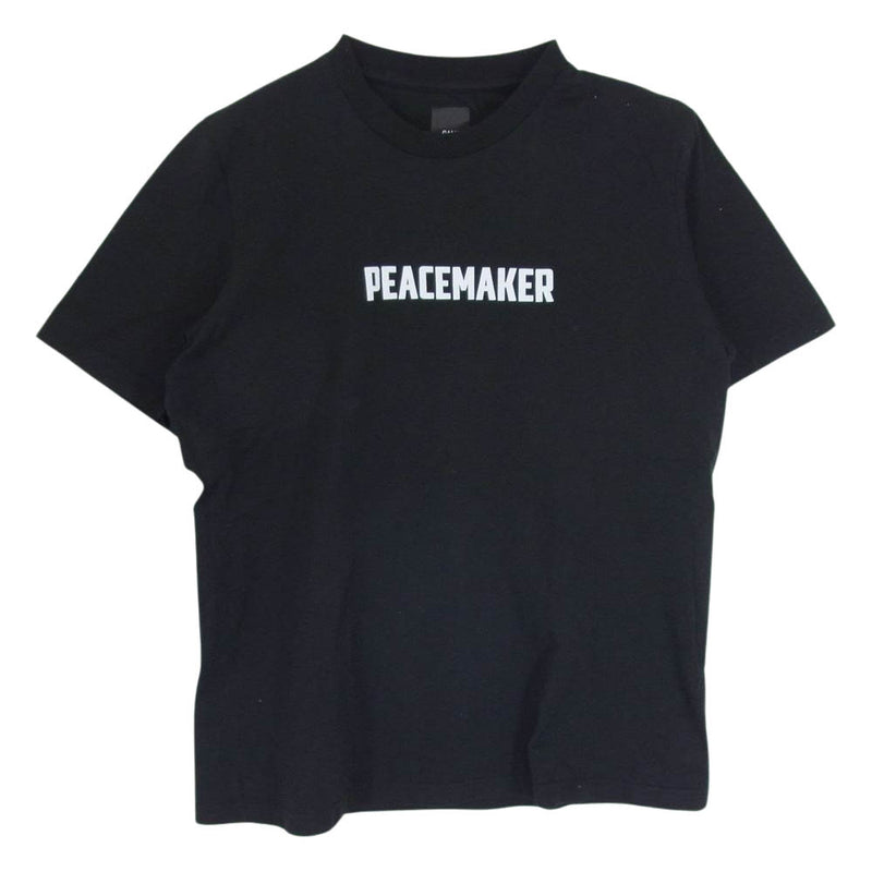 OAMC I022641 PEACEMAKER TEE ピースメーカー ロゴ バックプリント 半袖 クルーネック Tシャツ ブラック系 XS【中古】