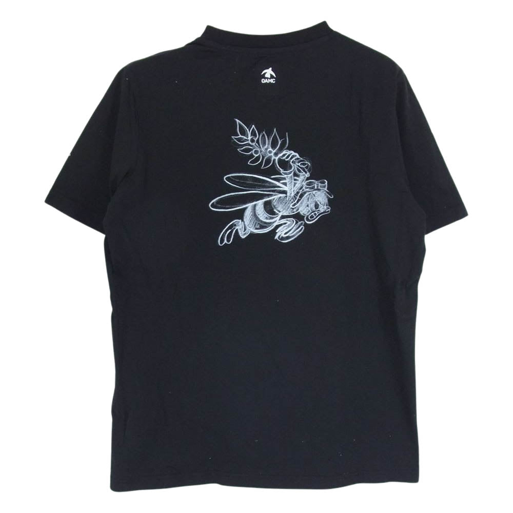 OAMC I022641 PEACEMAKER TEE ピースメーカー ロゴ バックプリント 半袖 クルーネック Tシャツ ブラック系 XS【中古】
