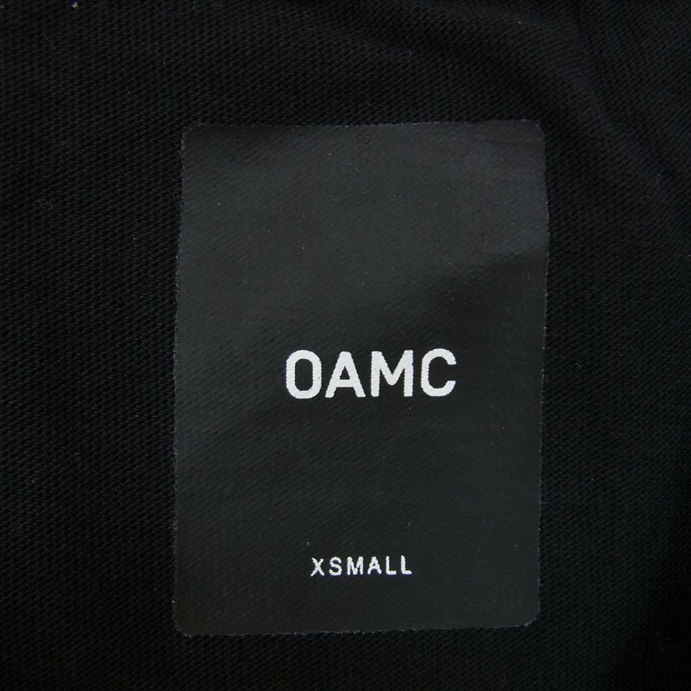 OAMC I022641 PEACEMAKER TEE ピースメーカー ロゴ バックプリント 半袖 クルーネック Tシャツ ブラック系 XS【中古】