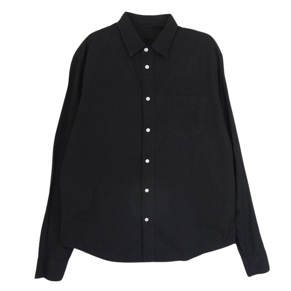 フランク＆アイリーン 9920700006 LUKE SP アメリカ製 コットン レギュラーカラー 長袖 シャツ ブラック ブラック系 XS【中古】