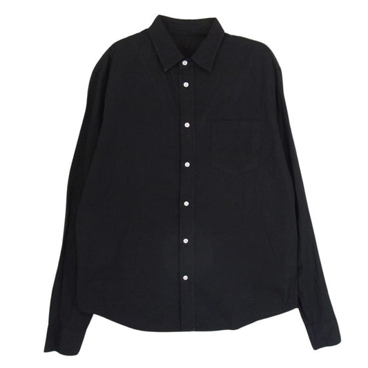 フランク＆アイリーン 9920700006 LUKE SP アメリカ製 コットン レギュラーカラー 長袖 シャツ ブラック ブラック系 XS【中古】