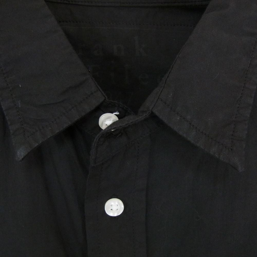 フランク＆アイリーン 9920700006 LUKE SP アメリカ製 コットン レギュラーカラー 長袖 シャツ ブラック ブラック系 XS【中古】