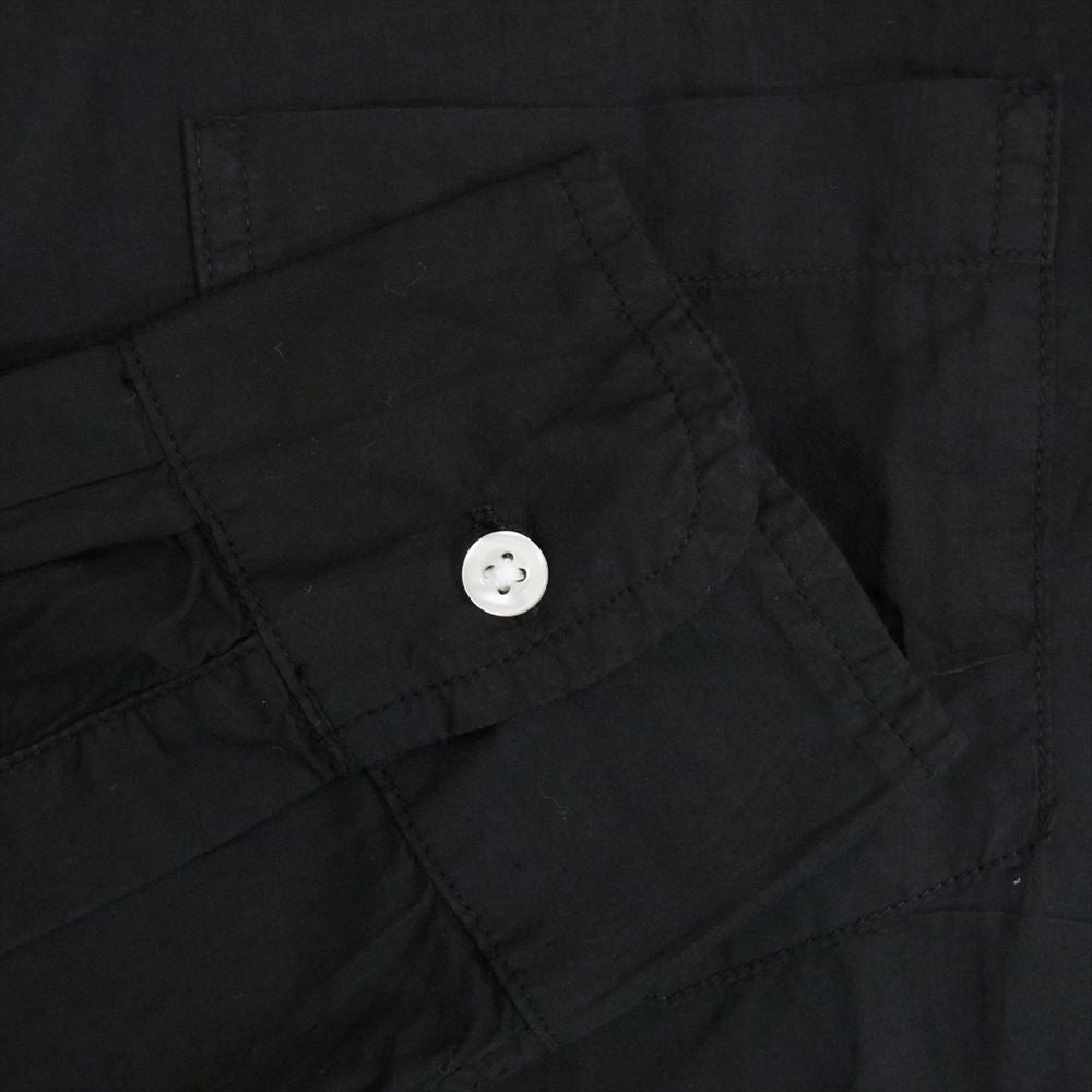 フランク＆アイリーン 9920700006 LUKE SP アメリカ製 コットン レギュラーカラー 長袖 シャツ ブラック ブラック系 XS【中古】