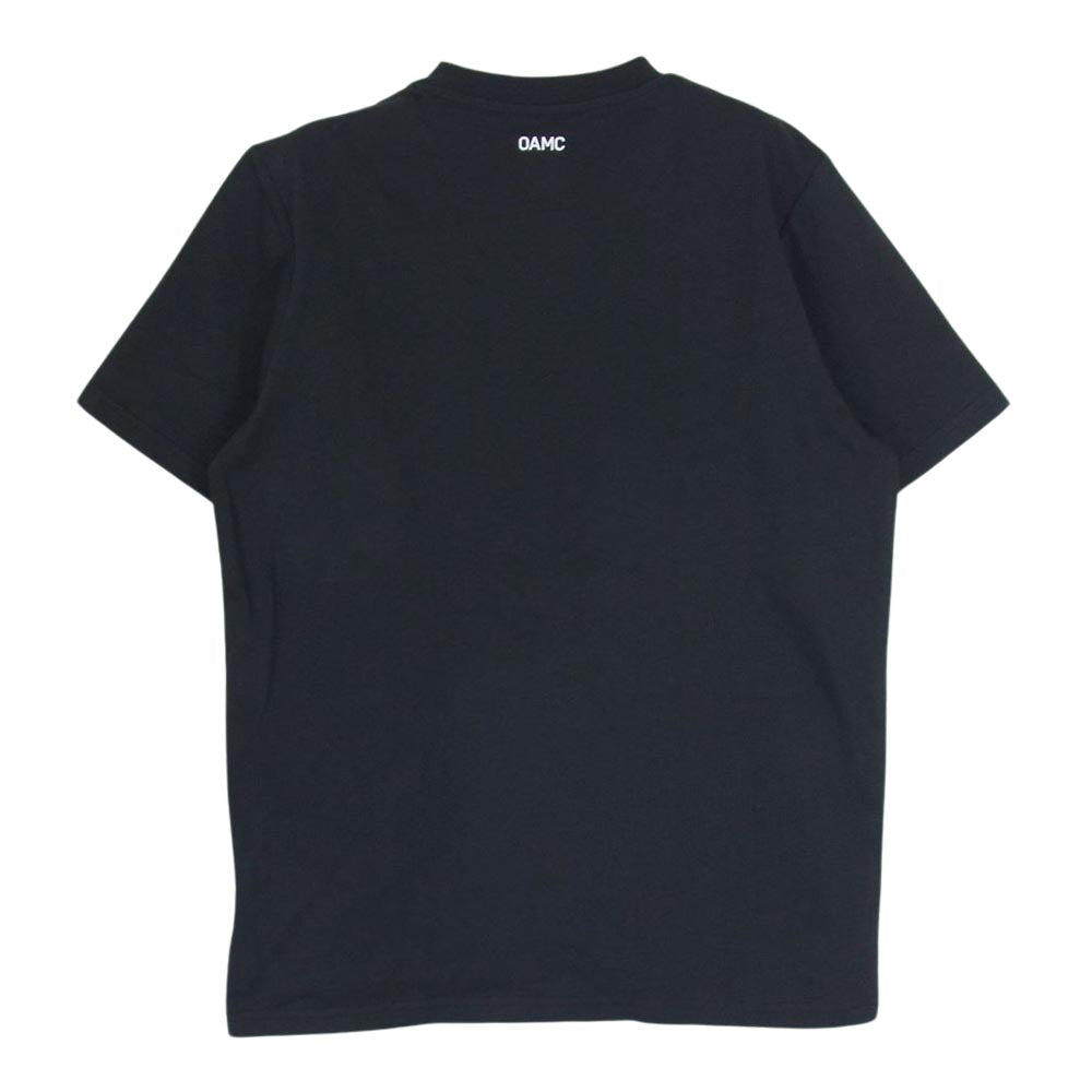 OAMC I024072 × Ron Herman ロンハーマン 別注 コットン クルーネック ポケット 半袖 Tシャツ ブラック系 XS【極上美品】【中古】