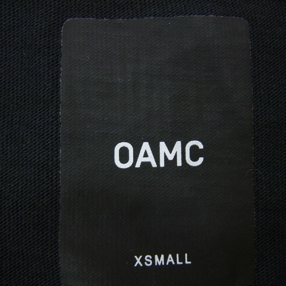 OAMC I024496 Symphony Of Silence Biggie Tshirt ロゴ バックプリント 半袖 クルーネック Tシャツ ブラック系 XS【中古】