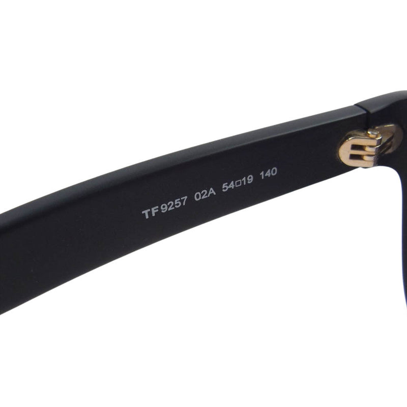 TOM FORD トムフォード TF9257 アジアンフィット ウェリントン型 アイウェア 眼鏡 サングラス ブラック系 54□19　140【中古】