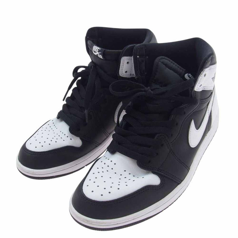 NIKE ナイキ DZ5485-010 AIR JORDAN 1 RETRO HIGH OG エアジョーダン 1 レトロ ハイカット スニーカー ホワイト系 ブラック系 26cm【中古】