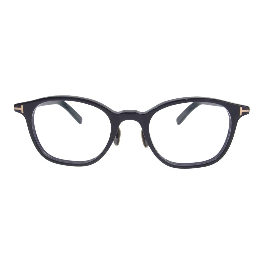 TOM FORD トムフォード TF5858-D-B アジアンフィット ウェリントン型 アイウェア 眼鏡 サングラス ブラック系 49□21　145【中古】