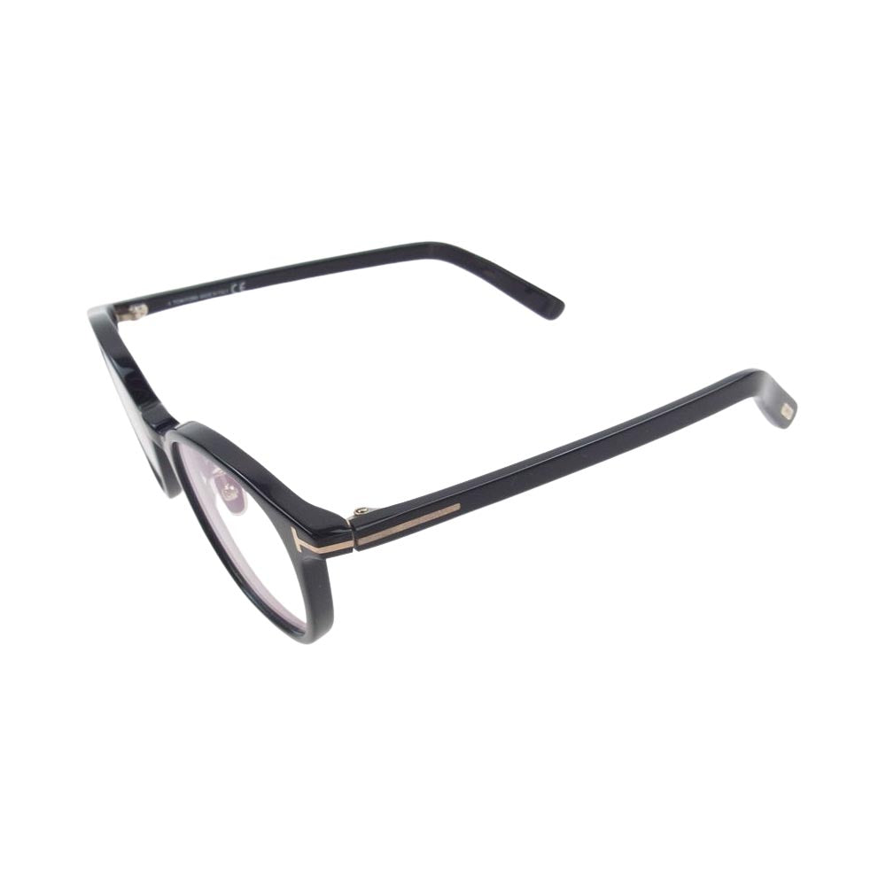 TOM FORD トムフォード TF5858-D-B アジアンフィット ウェリントン型 アイウェア 眼鏡 サングラス ブラック系 49□21　145【中古】