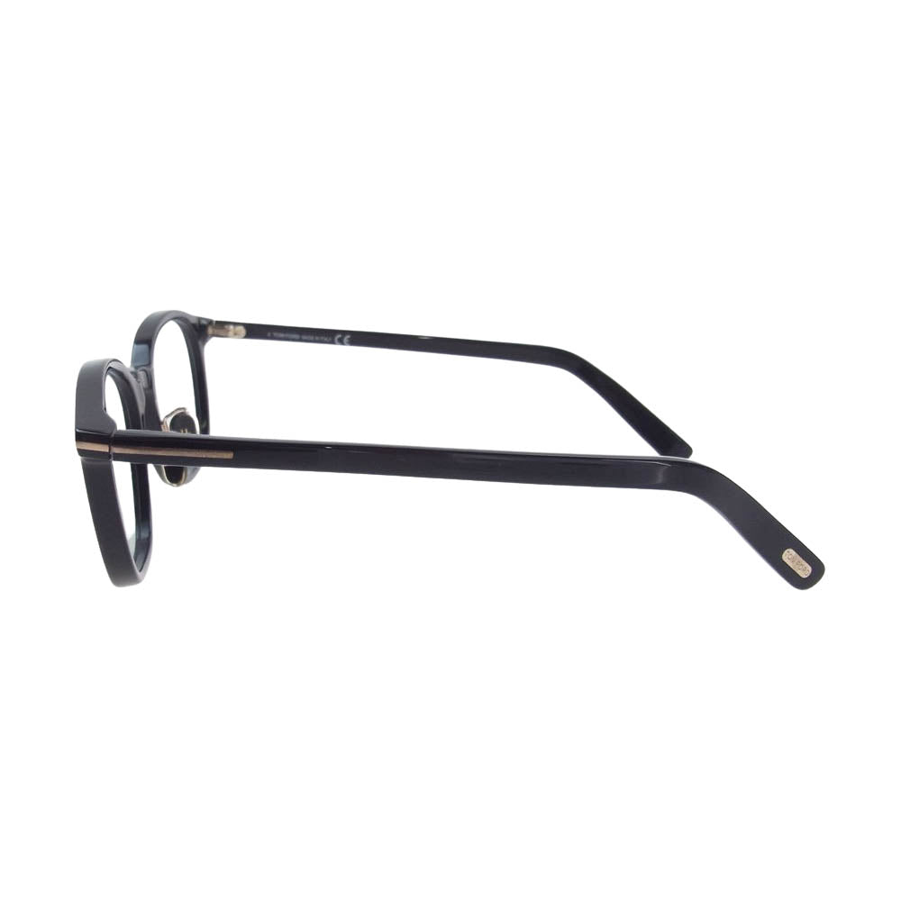 TOM FORD トムフォード TF5858-D-B アジアンフィット ウェリントン型 アイウェア 眼鏡 サングラス ブラック系 49□21　145【中古】