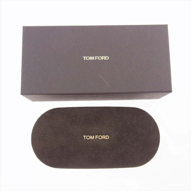 TOM FORD トムフォード TF5858-D-B アジアンフィット ウェリントン型 アイウェア 眼鏡 サングラス ブラック系 49□21　145【中古】