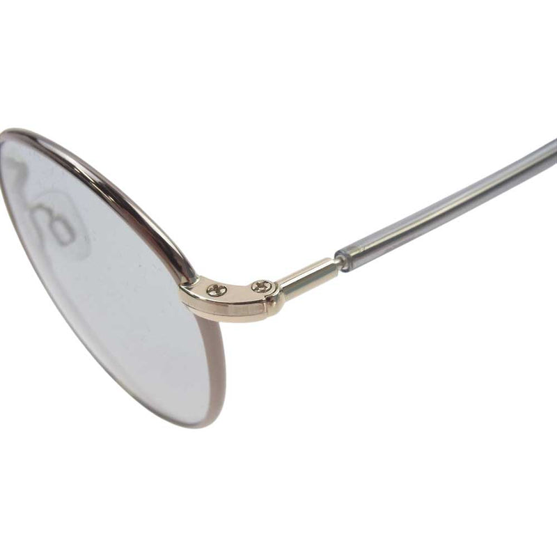 モスコット GGGSG ZEV JPN LTD XII ゼヴ ジャパンリミテッド 12 メタルフレーム サングラス アイウェア 眼鏡 グレー系 46□21　145【中古】
