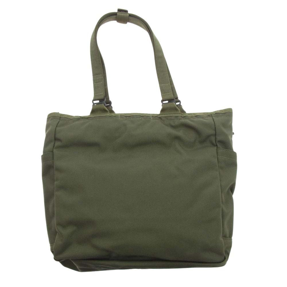 BRIEFING ブリーフィング BS TOTE TALL バリスティックナイロン トートバッグ オリーブグリーン系【美品】【中古】