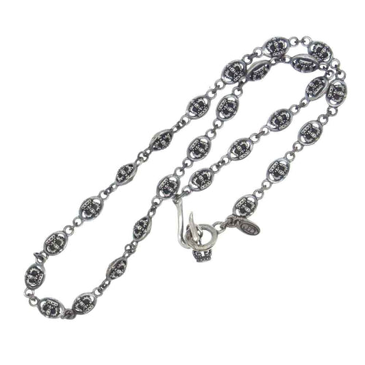 Justin Davis ジャスティンデイビス SNJ120 QE2 クラウン モチーフ チェーン ネックレス 40cm シルバー系【中古】