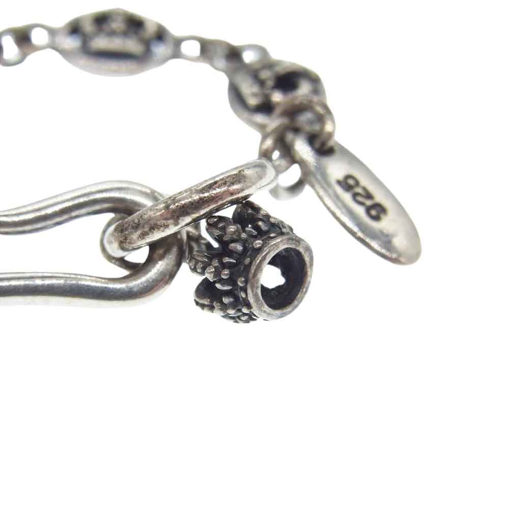 Justin Davis ジャスティンデイビス SNJ120 QE2 クラウン モチーフ チェーン ネックレス 40cm シルバー系【中古】