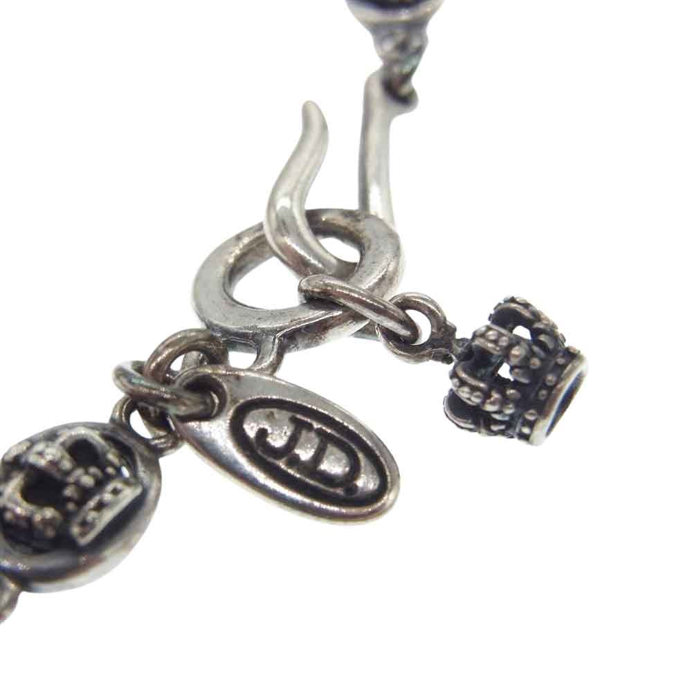 Justin Davis ジャスティンデイビス SNJ120 QE2 クラウン モチーフ チェーン ネックレス 40cm シルバー系【中古】