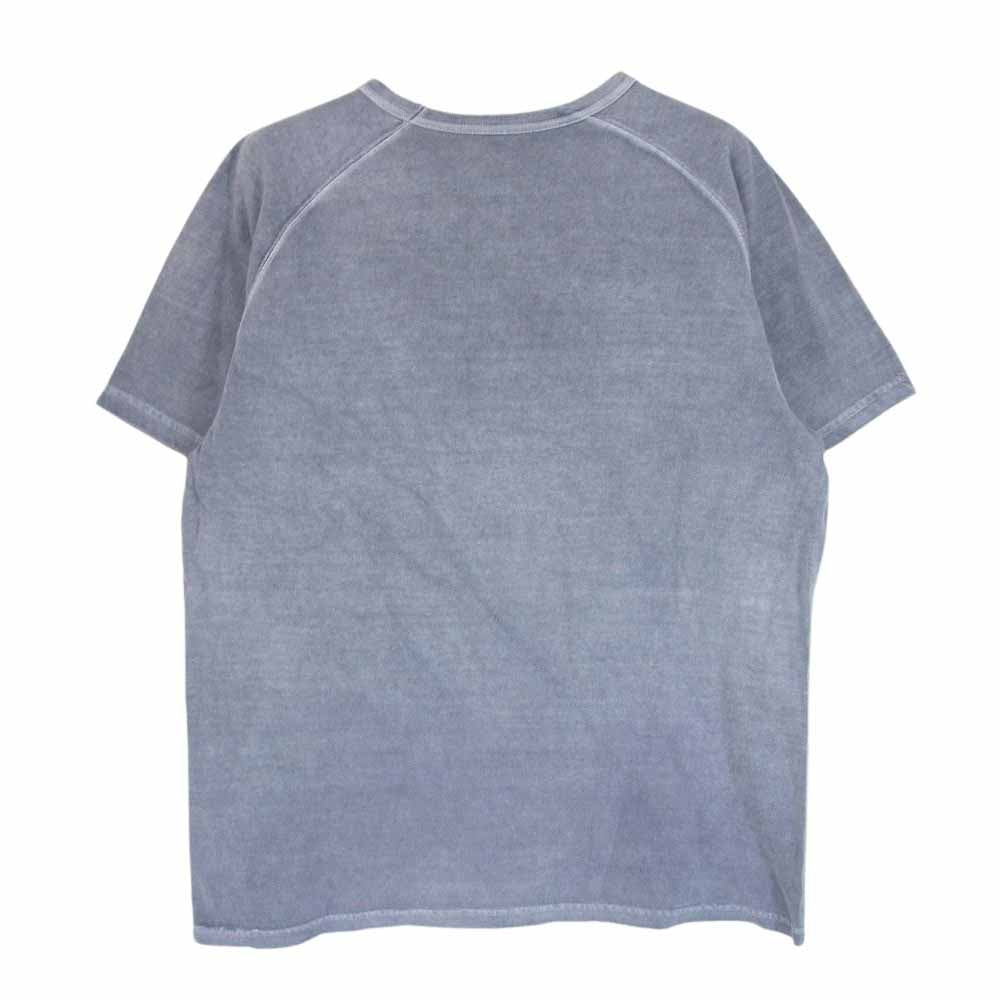 Nigel Cabourn ナイジェルケーボン 55-U-8110 ガーメントダイ ポケット 半袖 Tシャツ カットソー ブルー系 48【中古】