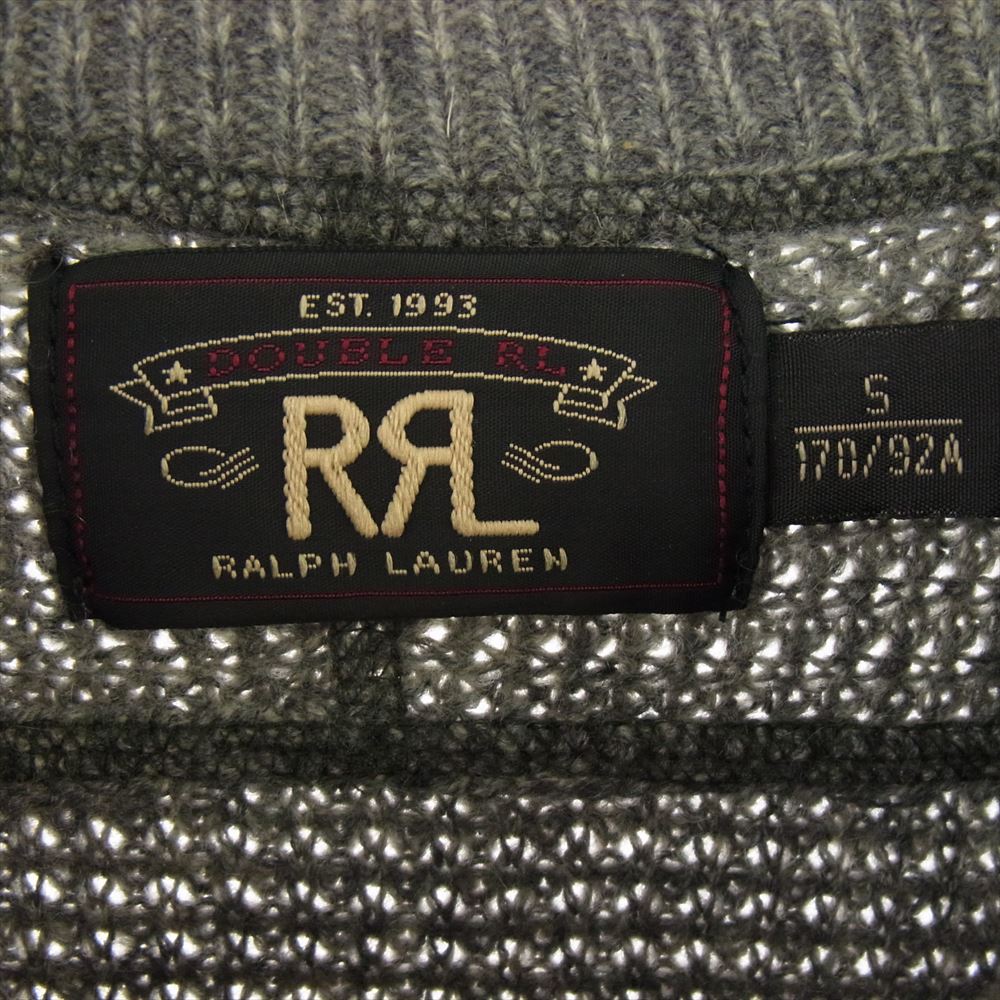 RRL ダブルアールエル カシミヤ100％ 黒タグ 前V ローゲージ ワッフル