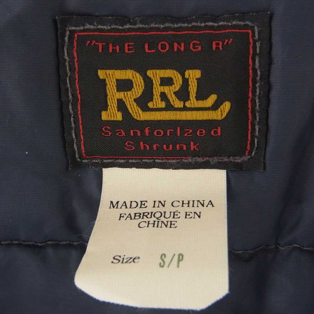 RRL ダブルアールエル 中綿 ノーカラー デニム エンジニア ジャケット S/P【中古】