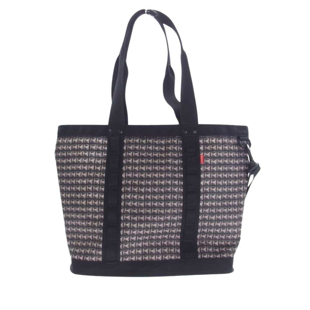 Supreme シュプリーム 21SS NM82125I THE NORTH FACE Studded Explore Utility Tote ノースフェイス スタッズ エクスプローラー ユーティリティ トートバッグ ブラック系 17L【極上美品】【中古】