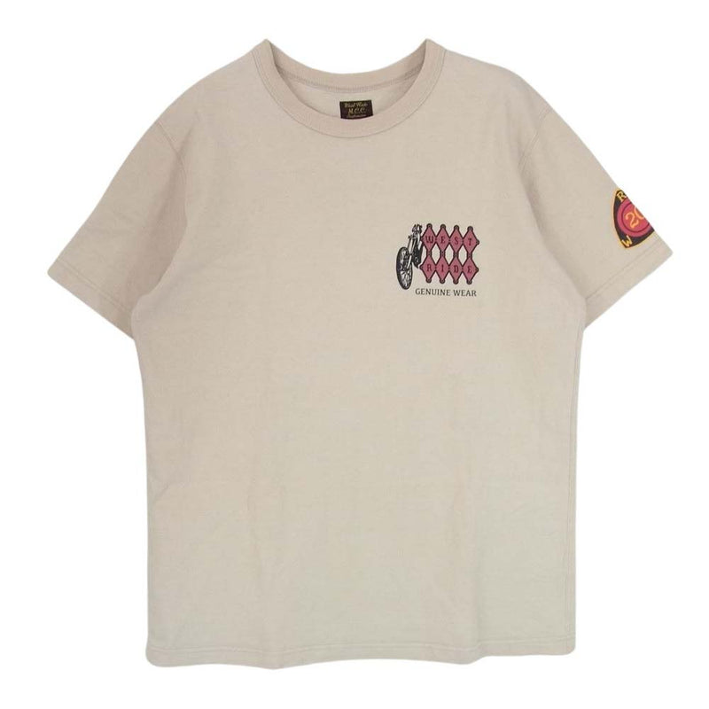 ウエストライド バックプリント Ｔシャツ カットソー 半袖 ベージュ ベージュ系 38【中古】