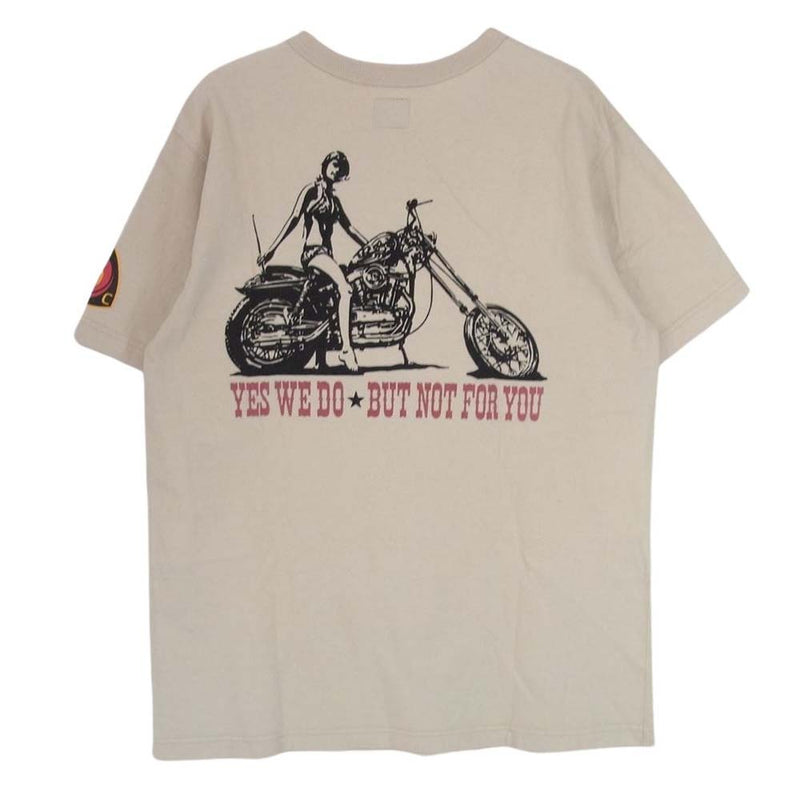 ウエストライド バックプリント Ｔシャツ カットソー 半袖 ベージュ ベージュ系 38【中古】