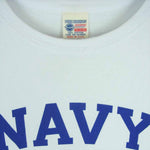 Buzz Rickson's バズリクソンズ USA製 NAVY CREW T Shirt TEE ネイビー クルー 半袖 Tシャツ ホワイト系 M【中古】