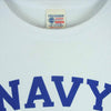 Buzz Rickson's バズリクソンズ USA製 NAVY CREW T Shirt TEE ネイビー クルー 半袖 Tシャツ ホワイト系 M【中古】