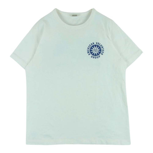 Buzz Rickson's バズリクソンズ 日本製 Flying Tigers T Shirt  TEE フライングタイガー 半袖 Tシャツ オフホワイト系 M【中古】