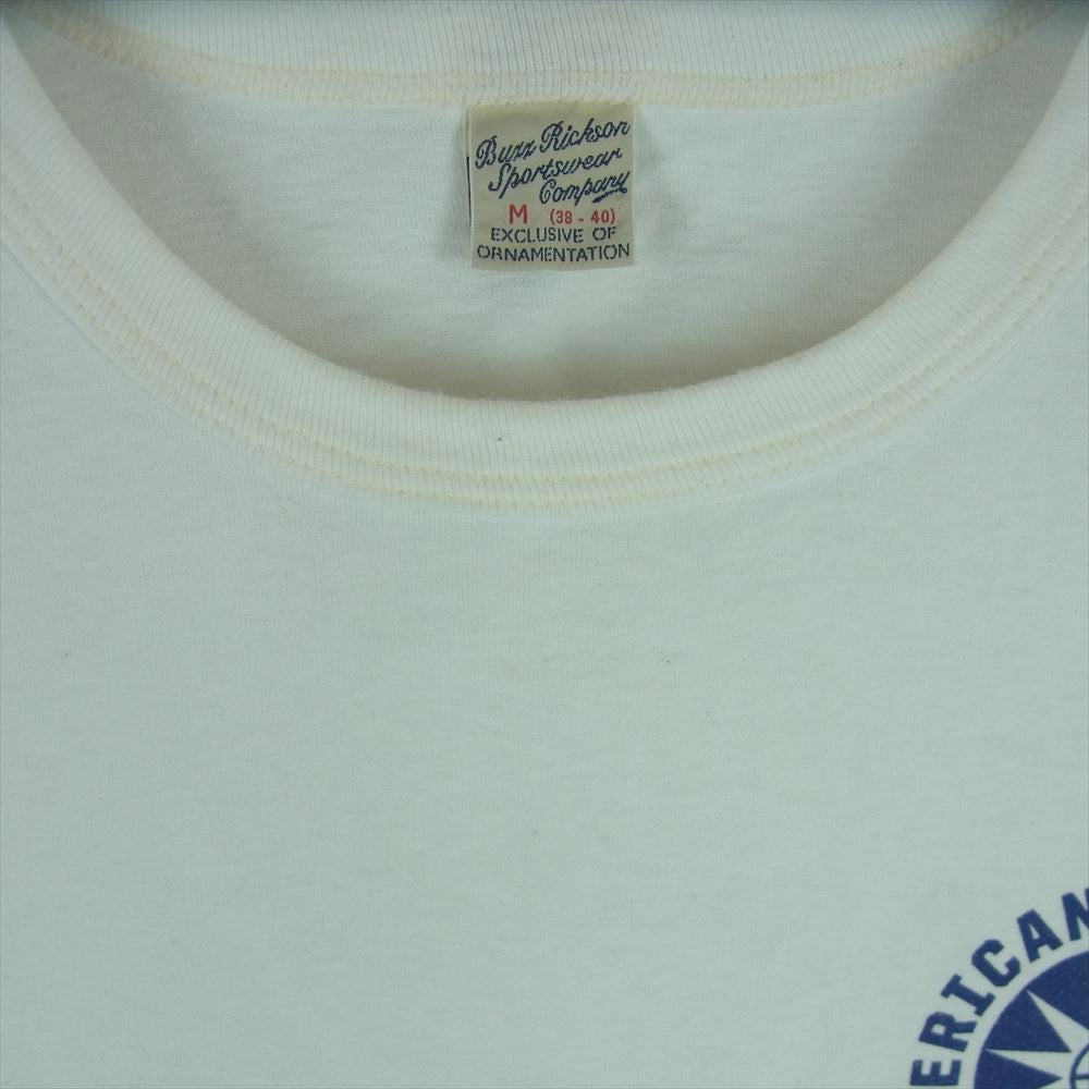 Buzz Rickson's バズリクソンズ 日本製 Flying Tigers T Shirt  TEE フライングタイガー 半袖 Tシャツ オフホワイト系 M【中古】