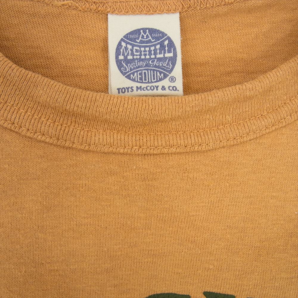 TOY'S McCOY トイズマッコイ BECK ベック 13 BLACK CATS プリント ミリタリー 半袖 Tシャツ ブラウン系 M【中古】