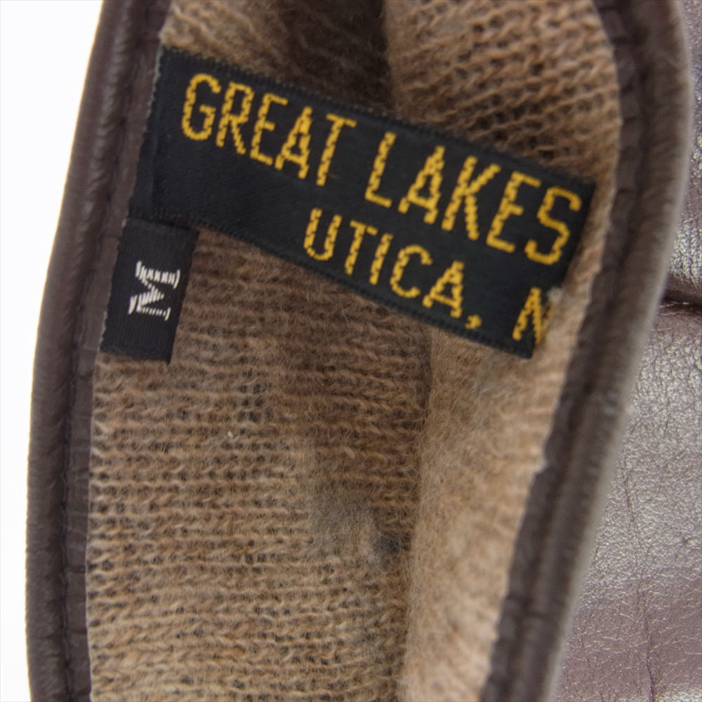 FREEWHEELERS フリーホイーラーズ SLIP-ON WINTER UTLITY GLOVES レザー グローブ 手袋 ブラウン系 M【中古】
