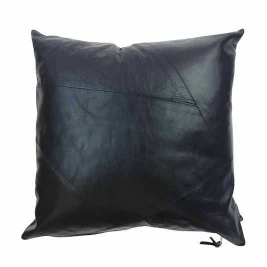 The REAL McCOY'S ザリアルマッコイズ HORSEHIDE CUSHION ホースハイド クッション ブラック系 横 約45cm x 縦 約45cm【中古】